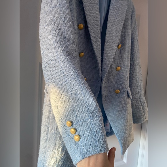 NWT Jason WU light blue tweed blazer - Picture 5 of 6